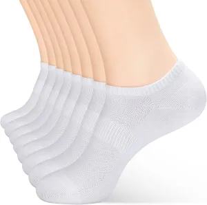 8 Pairs Ankle Socks Women's and Men - Soft Thin Cotton Athletic Running Low Cut No Show Summer Socks