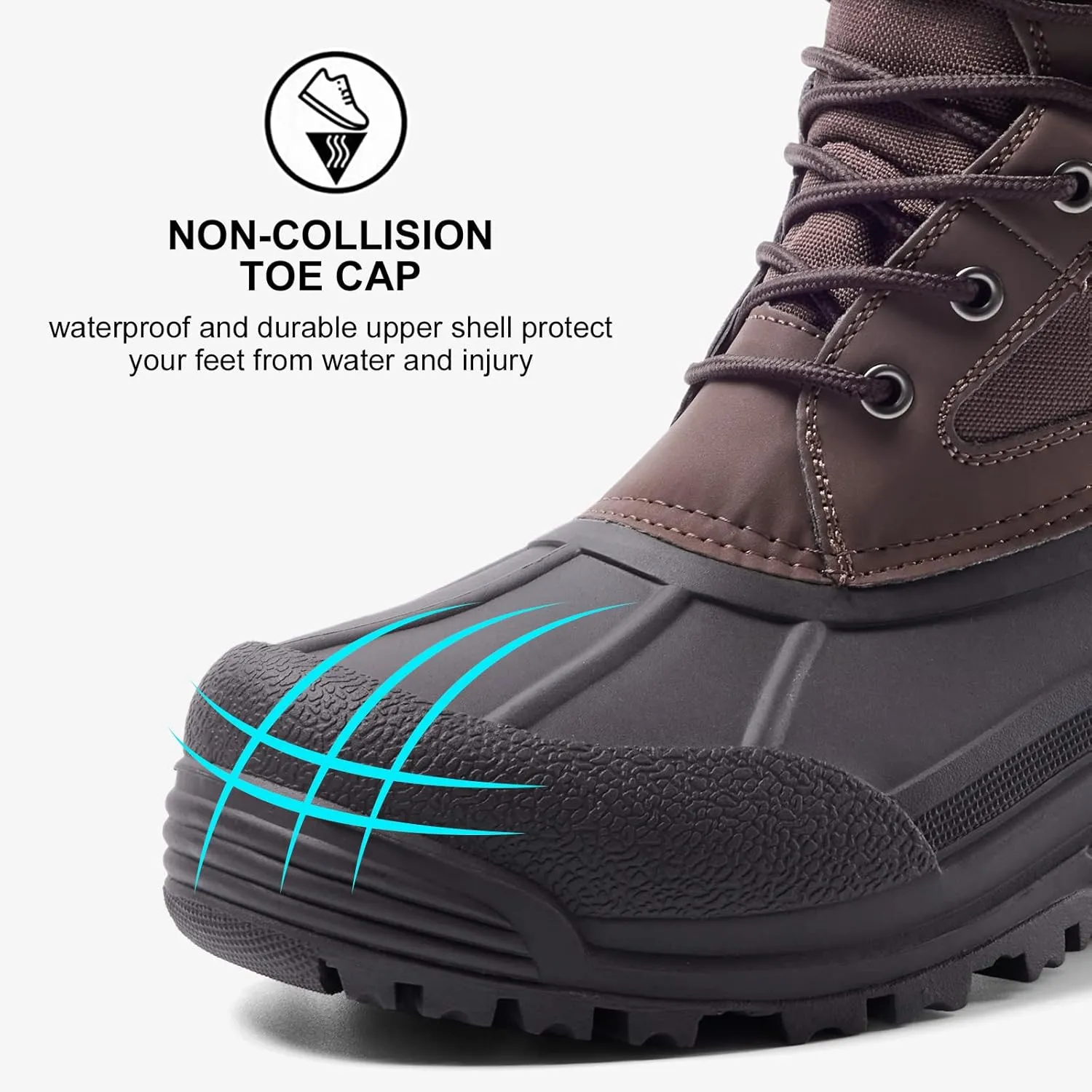 ALEADER Men's Waterproof Winter Snow Boots Thinsulate