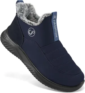 Alicegana Womens Snow Boots Winter Shoes Warm Fur Lined Ankle Booties Slip On Waterproof Boots Non Slip Women Boot