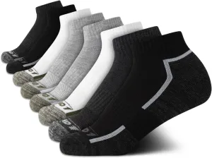 AND1 Boys Quarter Socks - 8 Pack Moisture Wicking Cushioned Athletic Basketball and Running Socks for Boys (Sizes: S-M)