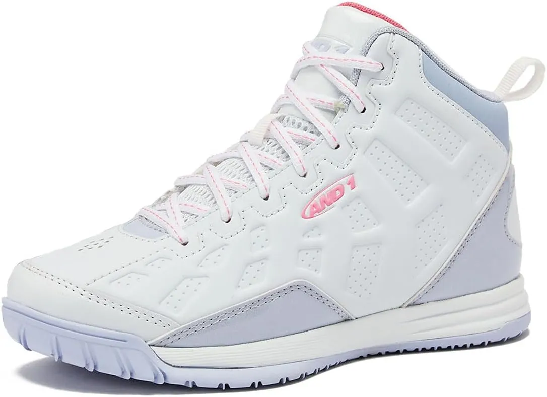 AND1 Showout Girls & Boys Basketball Shoes Kids, Boys High Top Sneakers, Youth Size 1 to 7 Kids Basketball Shoes Boys
