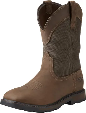 Ariat Men's Groundbreaker Wide Square Toe Waterproof Steel Toe Work Boot