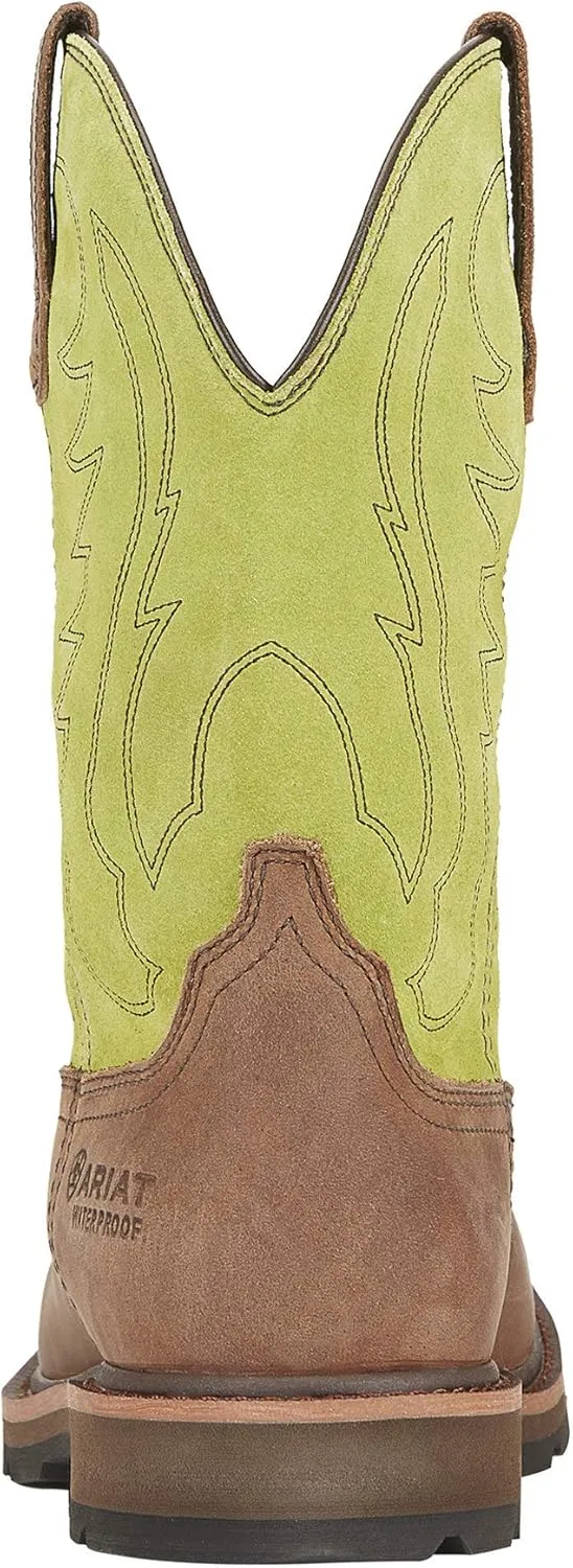 Ariat Men's Groundbreaker Wide Square Toe Waterproof Steel Toe Work Boot