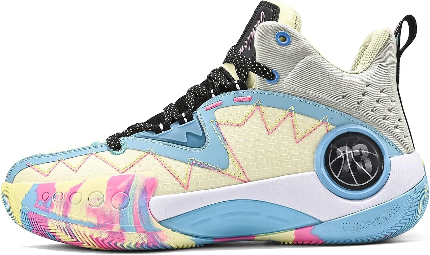 ASHION Kids Youth Basketball Shoes Non-Slip Boys High Top Sneakers Girls School Trainers