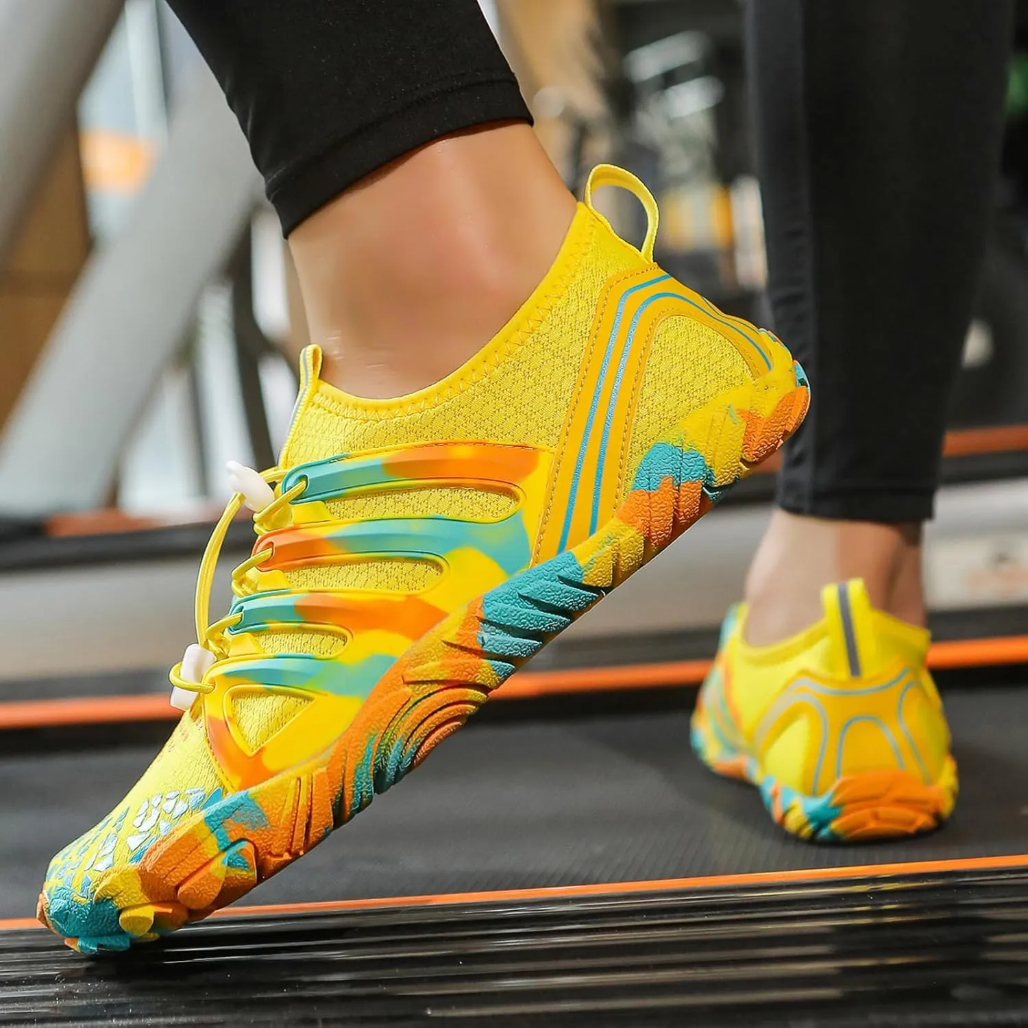 Barefoot Water Shoes for Women Men Wide Toe Quick-Dry Footwear Lightweight Mesh Breathable Aqua Shoes Beach Swim Yoga Exercise Surf Slip On Sneakers for Men Women