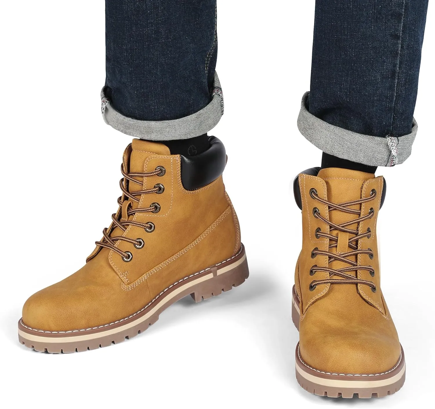 Bruno Marc Men's Classic Winter Fall Boots Outdoor Work Boots 2.0