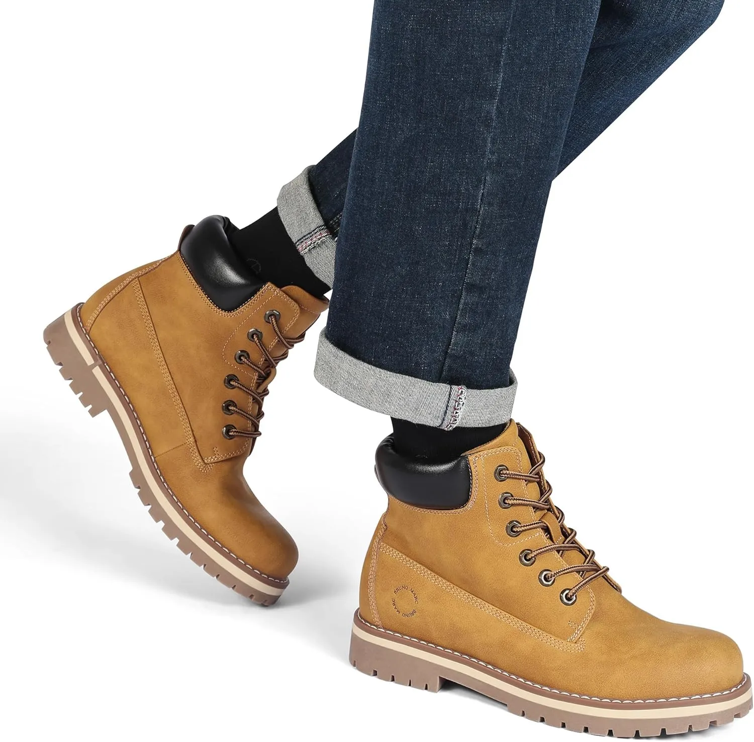 Bruno Marc Men's Classic Winter Fall Boots Outdoor Work Boots 2.0