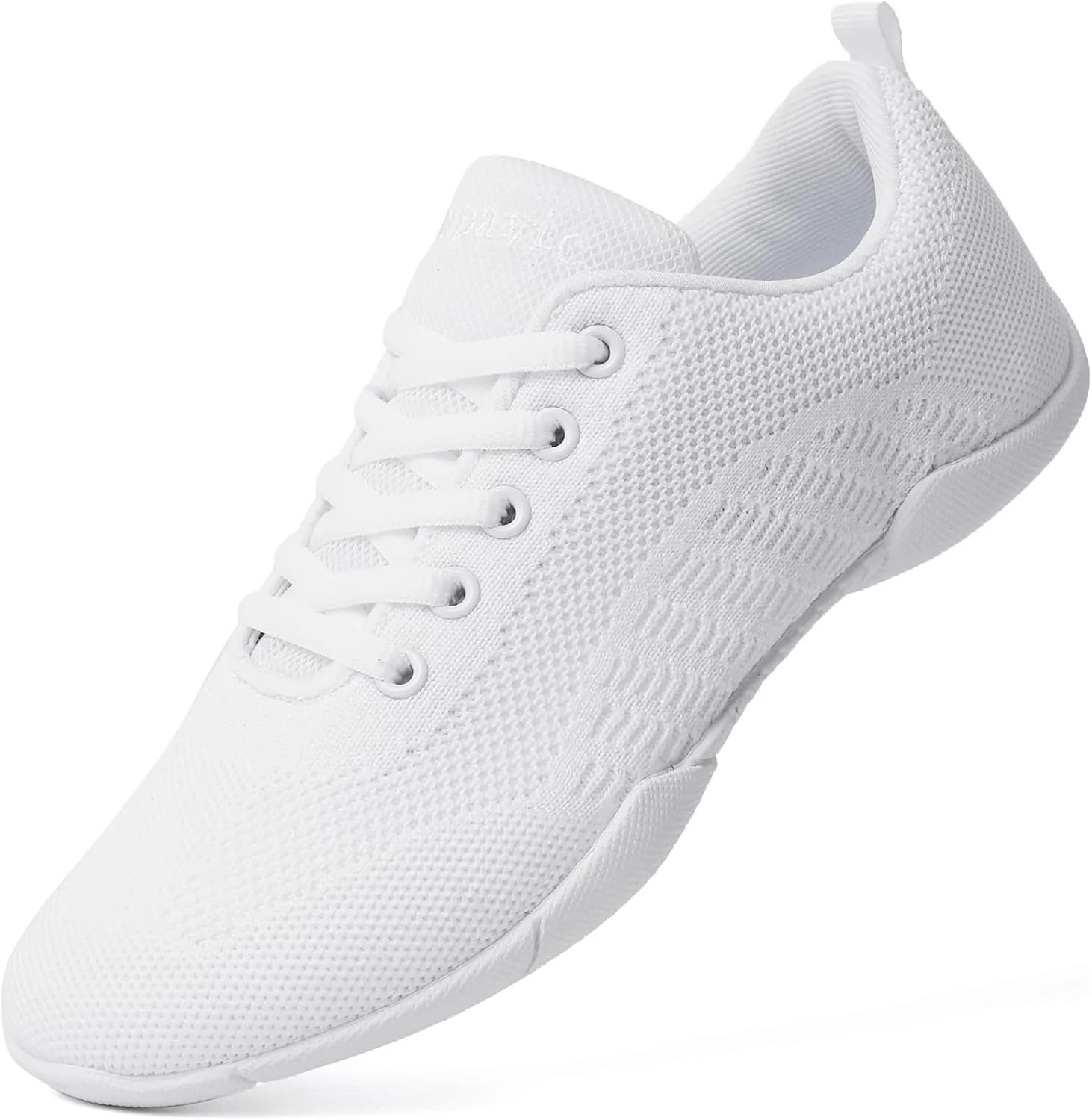 Cheer Shoes for Youth Girls White Cheerleading Athletic Dance Shoes Tennis Sneakers for Competition Sport Training