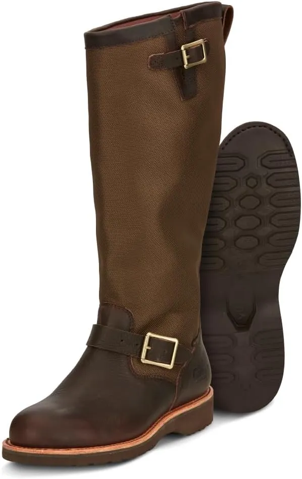 Chippewa Men's Brome 17" Waterproof Pull-On Snake Boots - Hunting, Outdoor Work, Slip - Resistant Snake Boots for Men