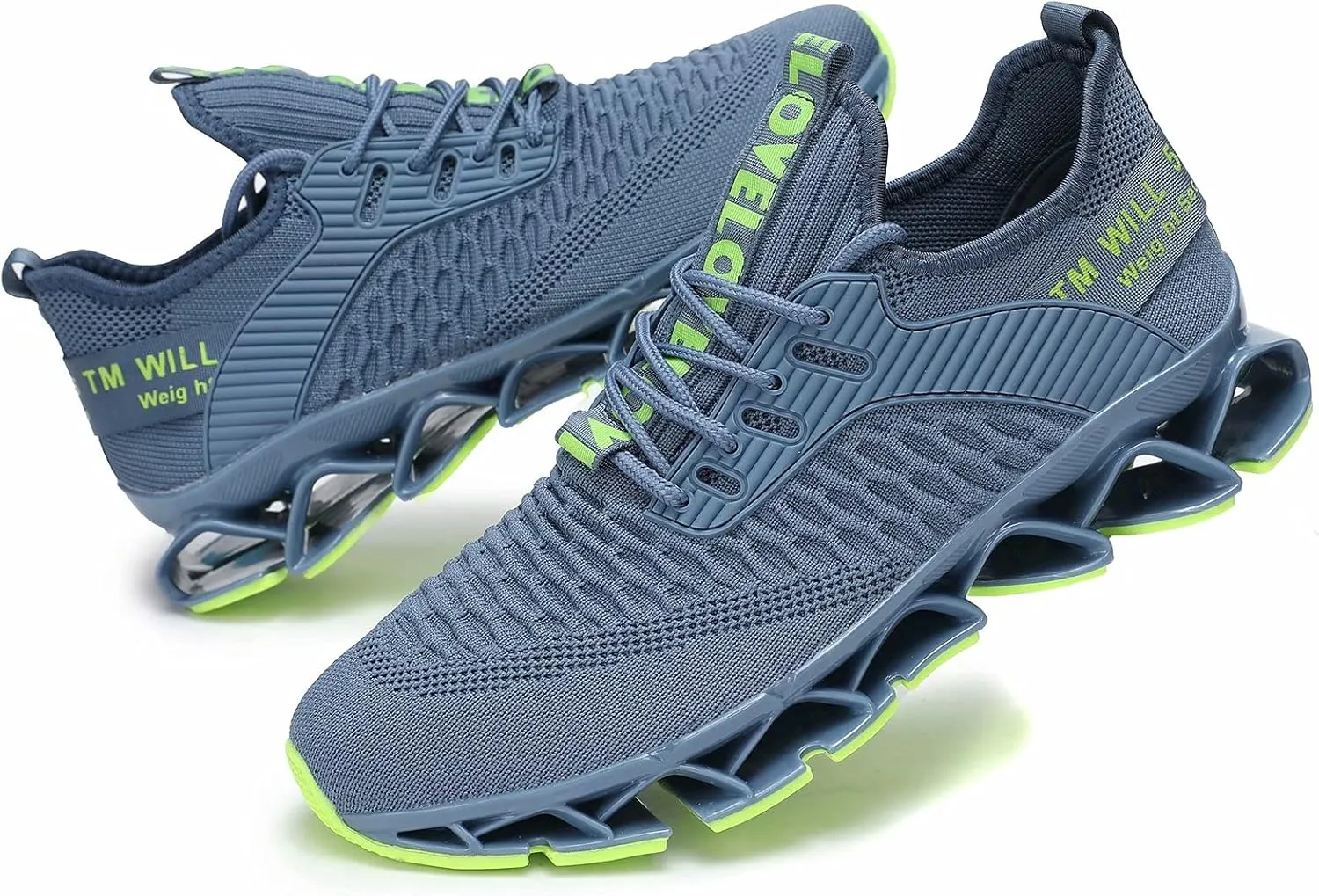 Chopben Men's Running Shoes Blade Non Slip Fashion Sneakers Breathable Mesh Soft Sole Casual Athletic Walking Shoes