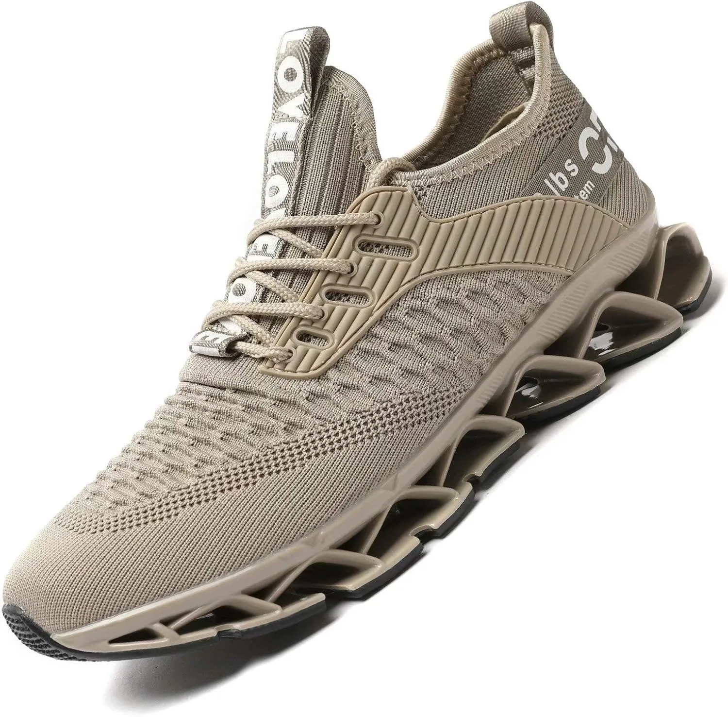 Chopben Men's Running Shoes Blade Non Slip Fashion Sneakers Breathable Mesh Soft Sole Casual Athletic Walking Shoes