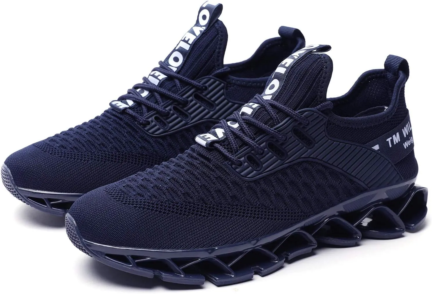 Chopben Men's Running Shoes Blade Non Slip Fashion Sneakers Breathable Mesh Soft Sole Casual Athletic Walking Shoes