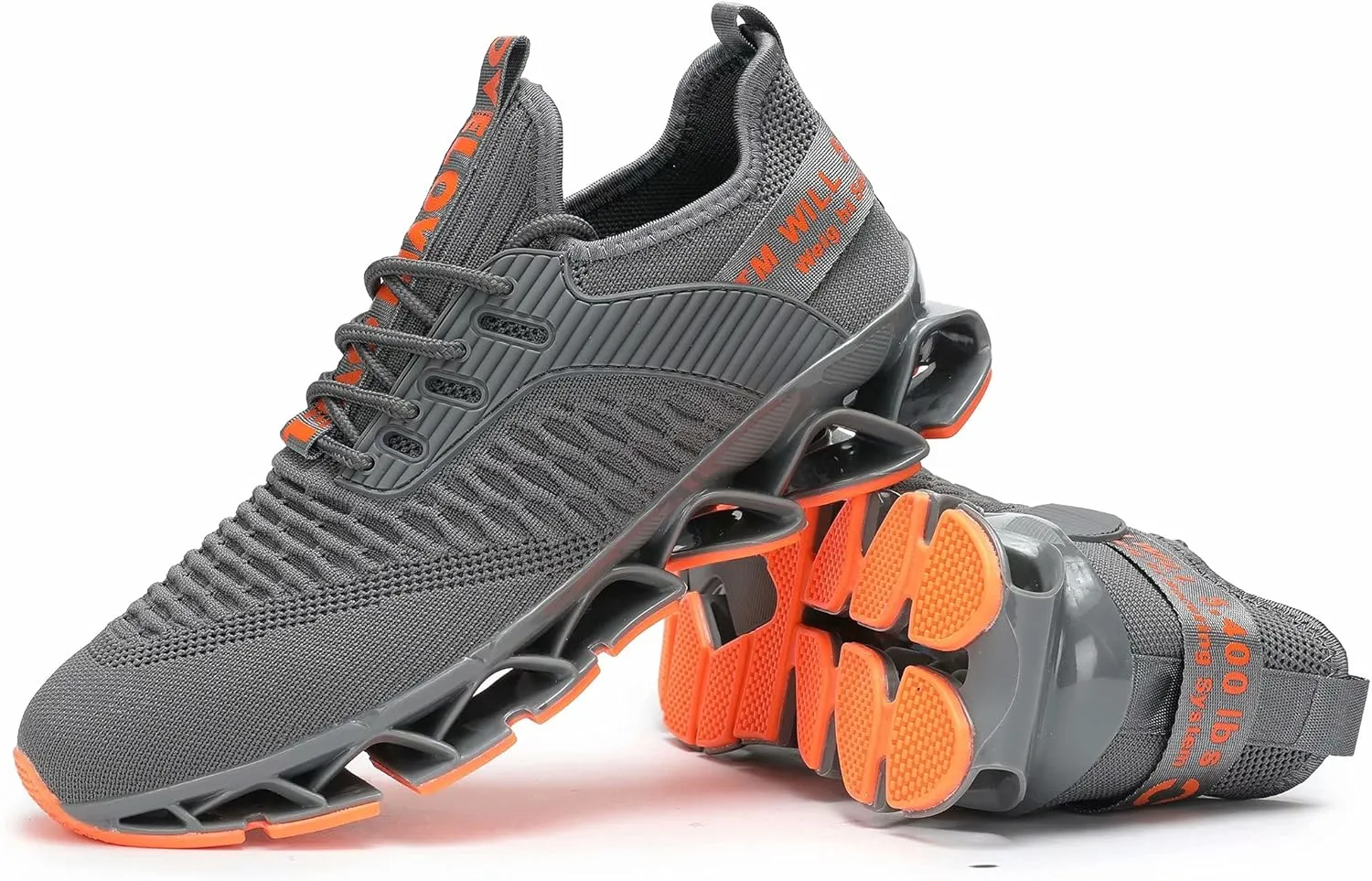 Chopben Men's Running Shoes Blade Non Slip Fashion Sneakers Breathable Mesh Soft Sole Casual Athletic Walking Shoes