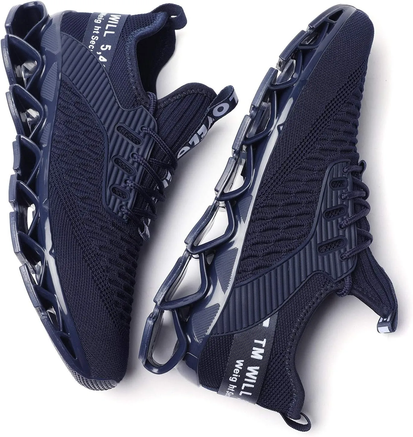 Chopben Men's Running Shoes Blade Non Slip Fashion Sneakers Breathable Mesh Soft Sole Casual Athletic Walking Shoes