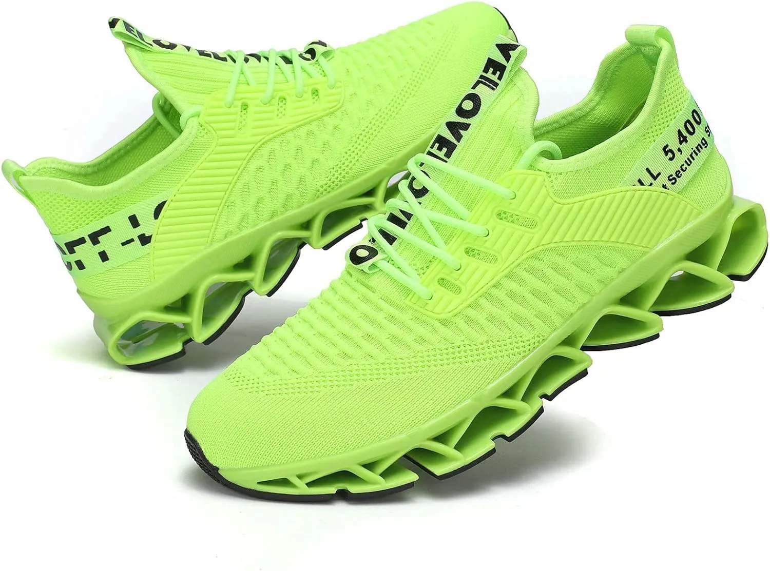 Chopben Men's Running Shoes Blade Non Slip Fashion Sneakers Breathable Mesh Soft Sole Casual Athletic Walking Shoes