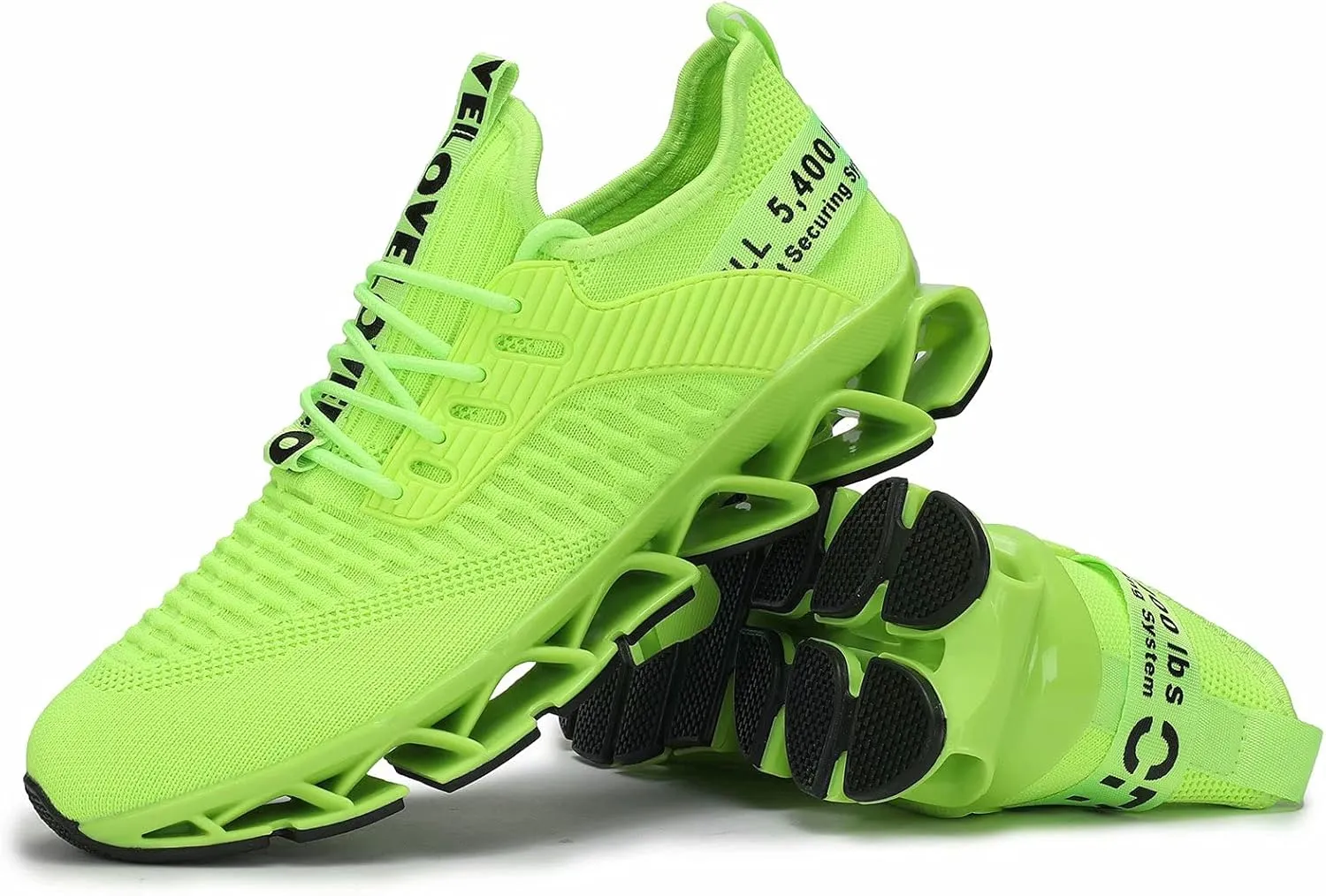 Chopben Men's Running Shoes Blade Non Slip Fashion Sneakers Breathable Mesh Soft Sole Casual Athletic Walking Shoes