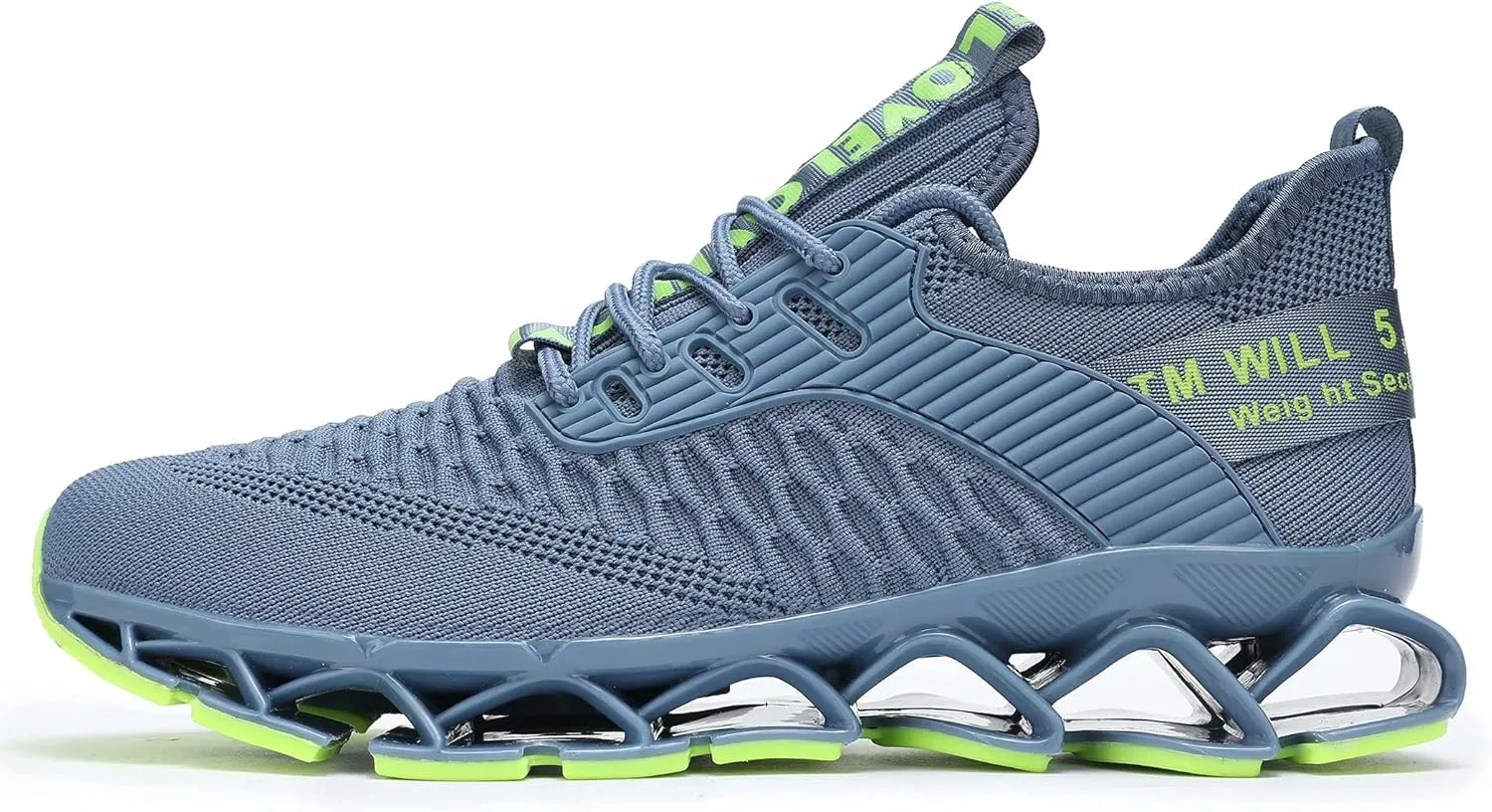 Chopben Men's Running Shoes Blade Non Slip Fashion Sneakers Breathable Mesh Soft Sole Casual Athletic Walking Shoes