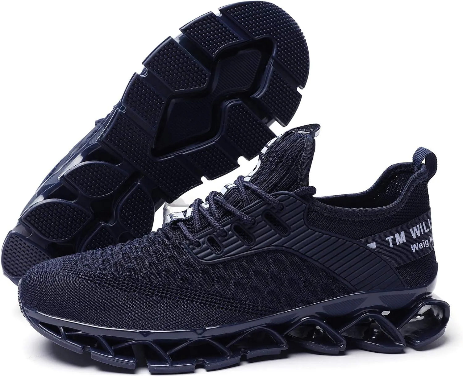 Chopben Men's Running Shoes Blade Non Slip Fashion Sneakers Breathable Mesh Soft Sole Casual Athletic Walking Shoes