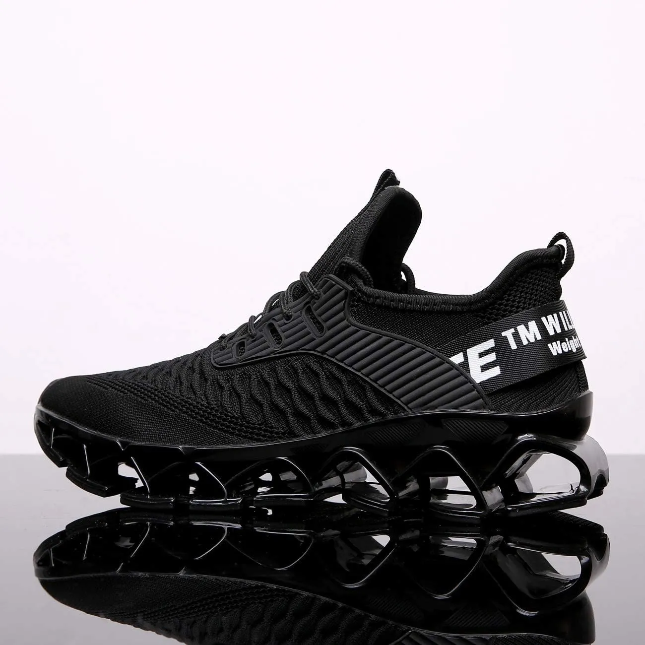 Chopben Men's Running Shoes Blade Non Slip Fashion Sneakers Breathable Mesh Soft Sole Casual Athletic Walking Shoes