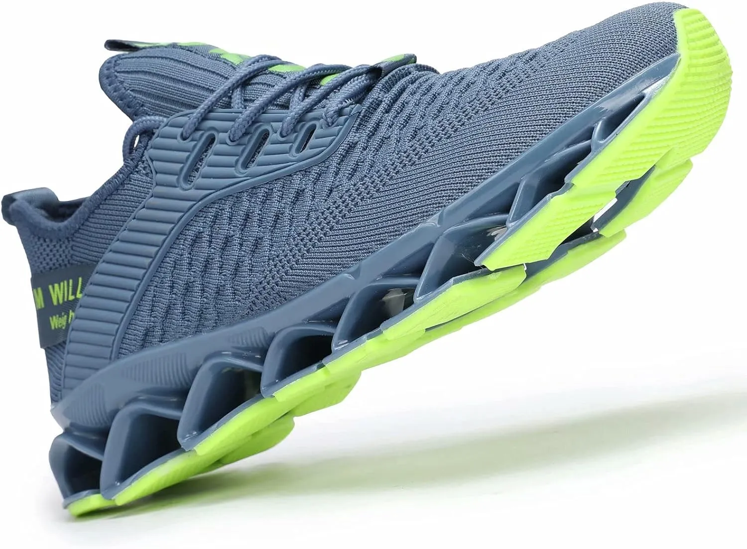 Chopben Men's Running Shoes Blade Non Slip Fashion Sneakers Breathable Mesh Soft Sole Casual Athletic Walking Shoes