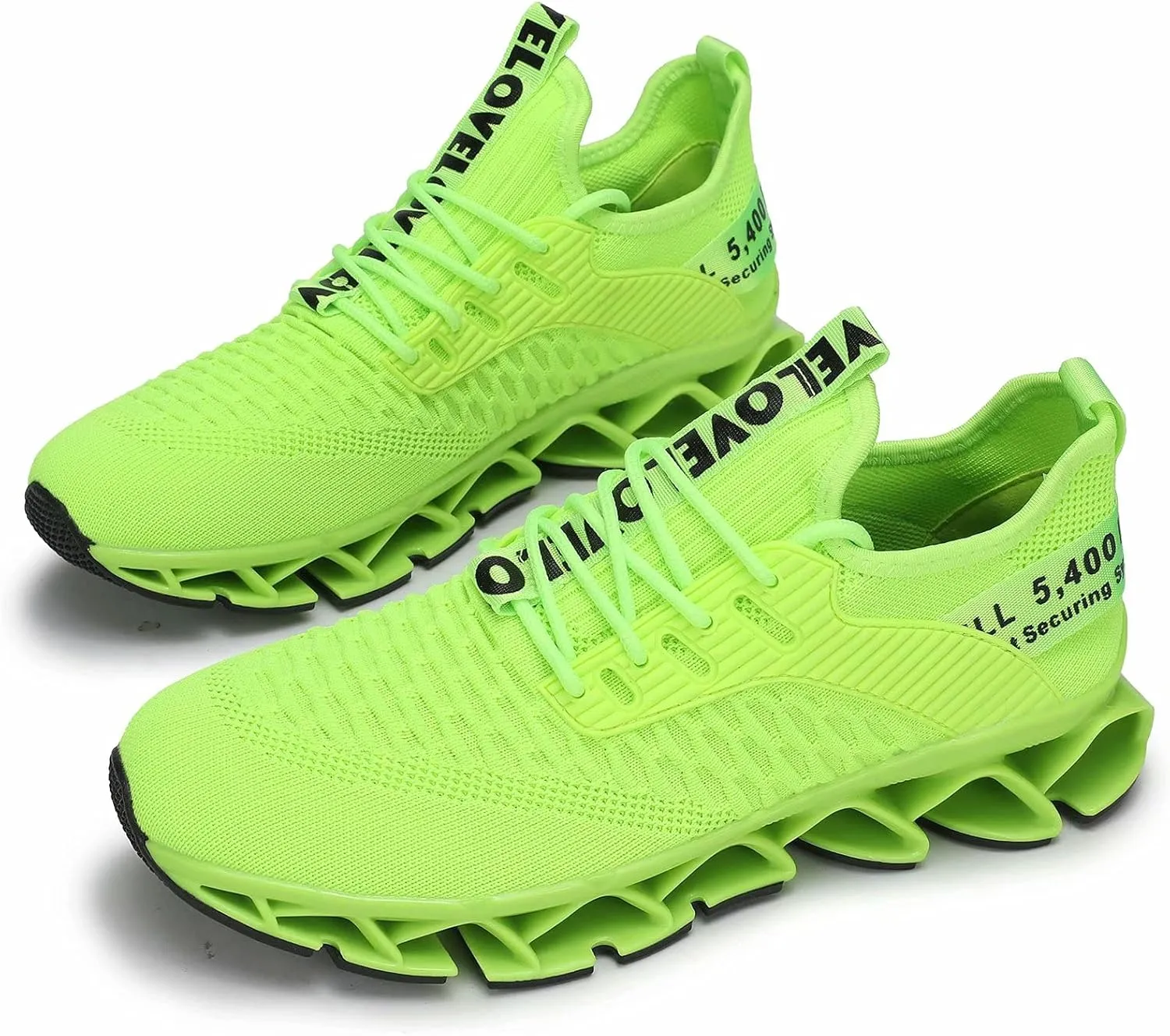 Chopben Men's Running Shoes Blade Non Slip Fashion Sneakers Breathable Mesh Soft Sole Casual Athletic Walking Shoes