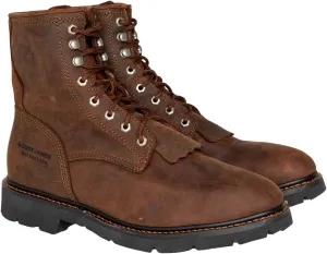 Cody James Men's 8" Mustang Waterproof Lace-Up Kiltie Work Boot Soft Toe - Cwrr2