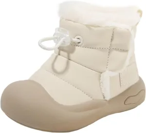 Cotton Fuzzy Snow Booties For Kids Boys Girls Toddler Soft Shoes Winter Outdoor Ski Warm Comfy Non Slip Boots Fashion