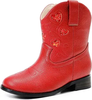 Cowboy Boots for Kids Western Little Girl Cowgirl Boots Toddler Horse Riding Ankle Boots Birthday Party