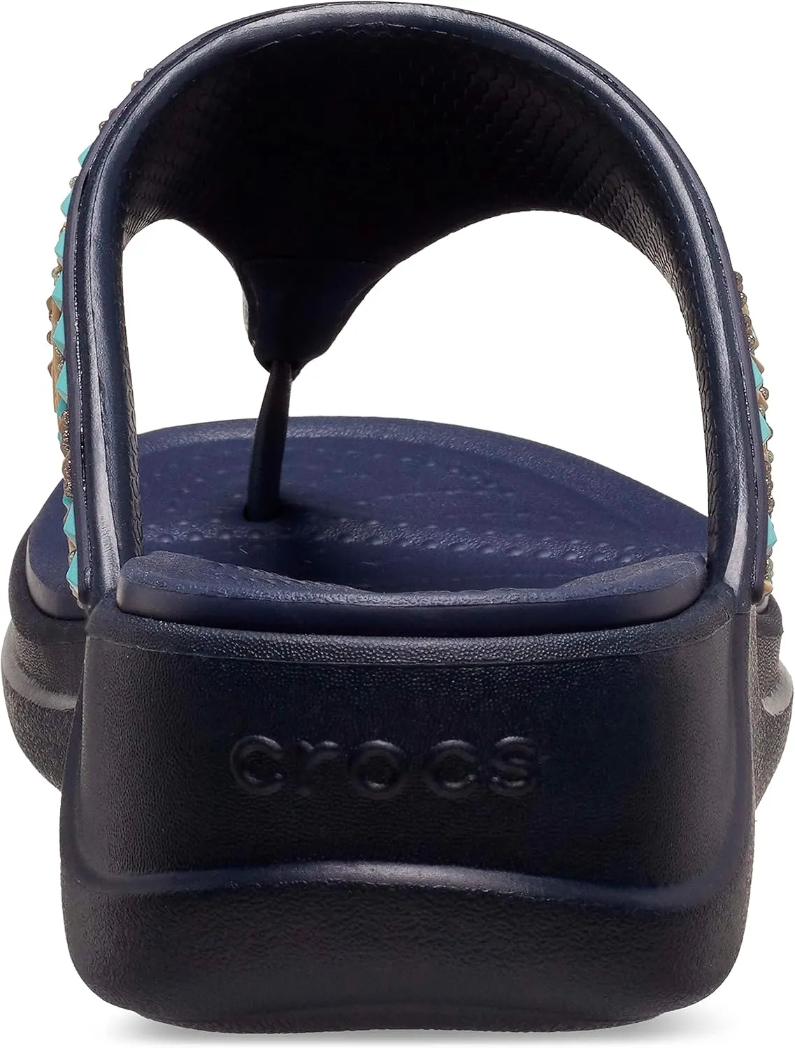 Crocs Women's Boca Bling Flip Wedge Platform Sandal