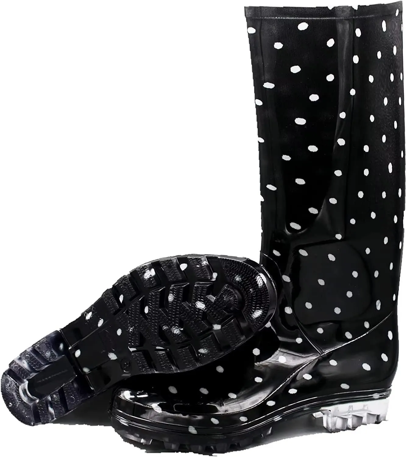DaeRainy Tall Rain Boots for Women, Knee High Waterproof Slip On Garden Boots