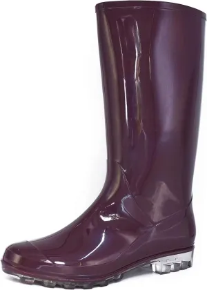 DaeRainy Tall Rain Boots for Women, Knee High Waterproof Slip On Garden Boots
