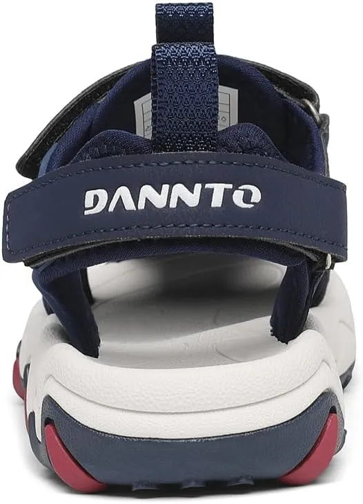 Dannto Boy's Girl's Sport Sandals Summer Closed Toe Outdoor Water Athletic Sandals (Little Kid/Big Kid)