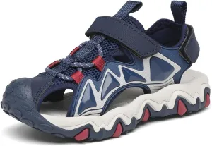 Dannto Boy's Girl's Sport Sandals Summer Closed Toe Outdoor Water Athletic Sandals (Little Kid/Big Kid)