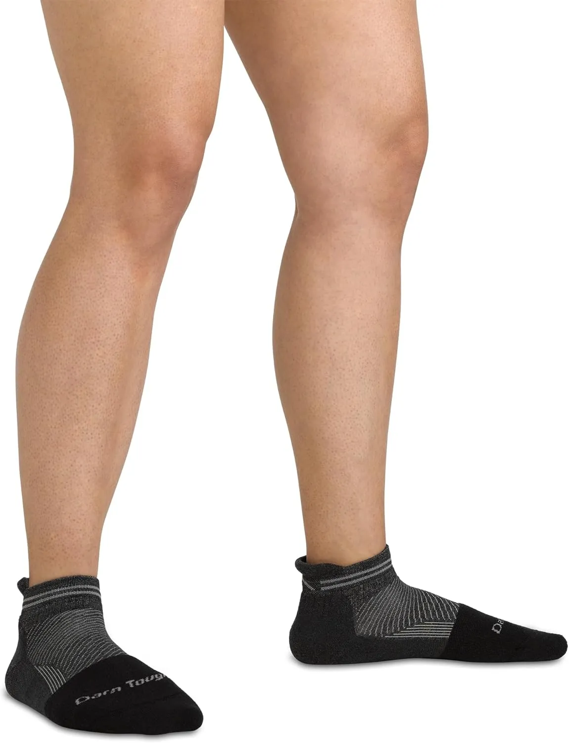 Darn Tough Vermont Steely Lightweight No Show Socks Women, No Show Tab Running Socks Full Cushion Toe Box, Style 2210