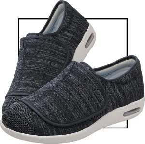 Diabetic Slipper Womens Lightweight Non Slip Hiking Shoes Wide Arthritis Edema Swollen Walking Shoes Comfy Cozy Adjustable Slip-Resistant Sandals for Seniors