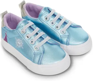 Disney Frozen's Magical High Top Shoes for Girls Elsa, Anna, Olaf Adventure Blue Lace Up Sneakers - Cute, Comfortable, and Ready for Playtime Magic
