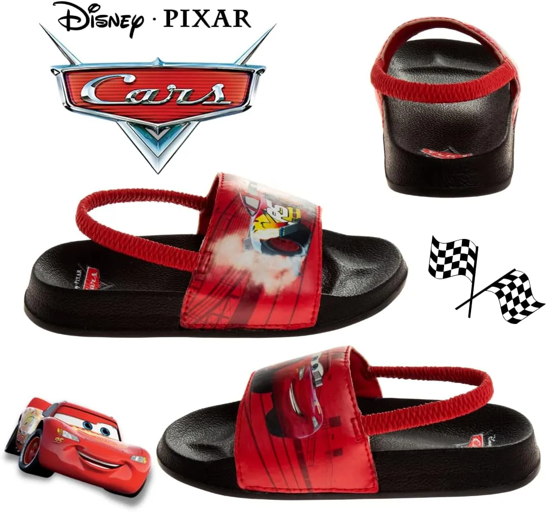 Disney Minnie Mickey Encanto Lightning McQueen Lilo n Stich Slides Backstrap Slip-On Beach Sandals (Toddler/Little Kid)