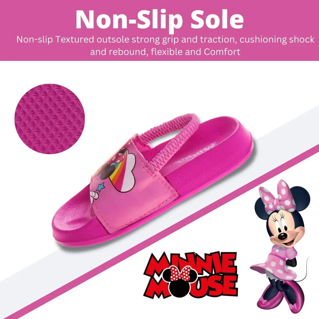 Disney Minnie Mickey Encanto Lightning McQueen Lilo n Stich Slides Backstrap Slip-On Beach Sandals (Toddler/Little Kid)