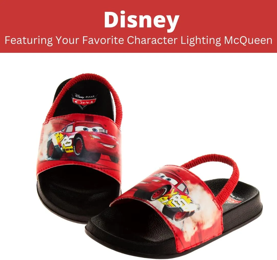 Disney Minnie Mickey Encanto Lightning McQueen Lilo n Stich Slides Backstrap Slip-On Beach Sandals (Toddler/Little Kid)