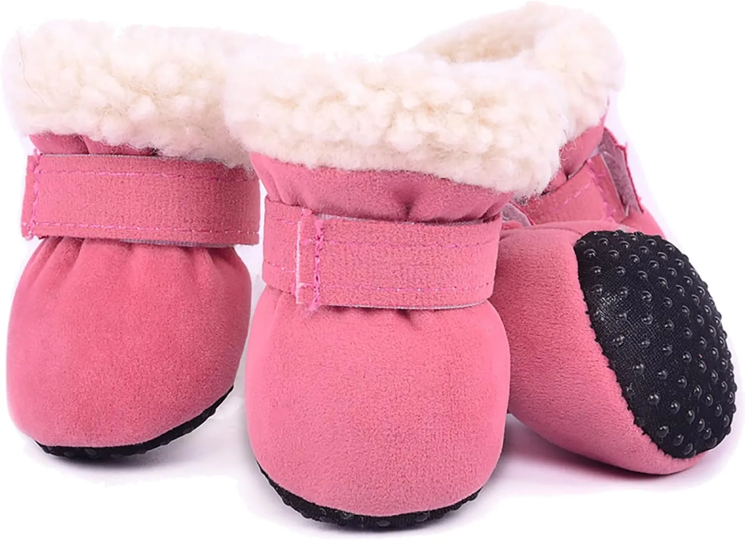 Dog Shoes Dog Boots Pet Shoes Winter Warm Sneakers Booties Pet Dog Shoes Puppy Shoes for Hot Pavement, 4-pcs Set