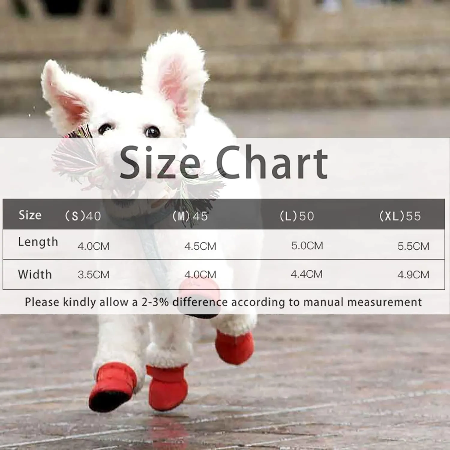 Dog Shoes Dog Boots Pet Shoes Winter Warm Sneakers Booties Pet Dog Shoes Puppy Shoes for Hot Pavement, 4-pcs Set
