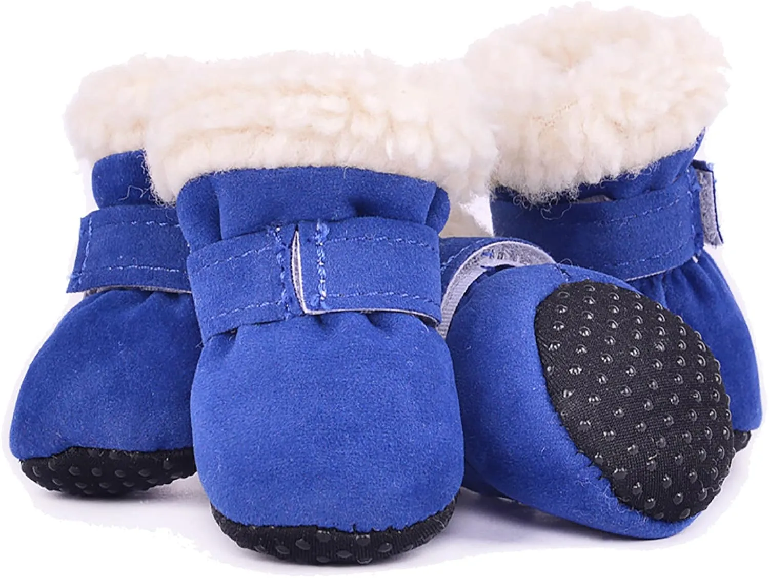 Dog Shoes Dog Boots Pet Shoes Winter Warm Sneakers Booties Pet Dog Shoes Puppy Shoes for Hot Pavement, 4-pcs Set