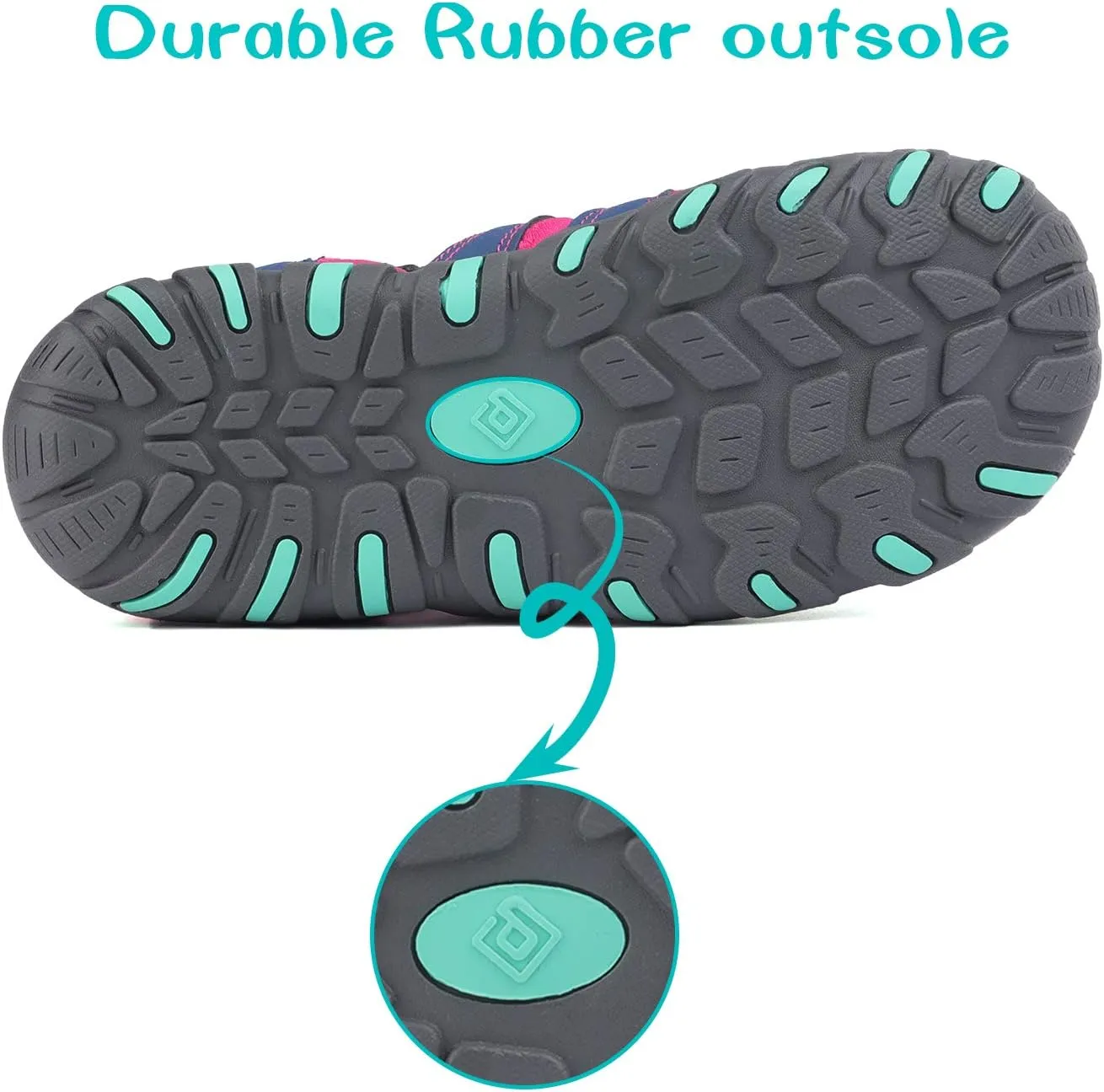 DREAM PAIRS Boys Girls Closed-Toe Outdoor Summer Sport Sandals for Little/Big Kid