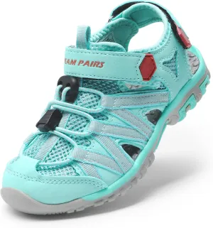 DREAM PAIRS Boys Girls Closed-Toe Outdoor Summer Sport Sandals for Little/Big Kid