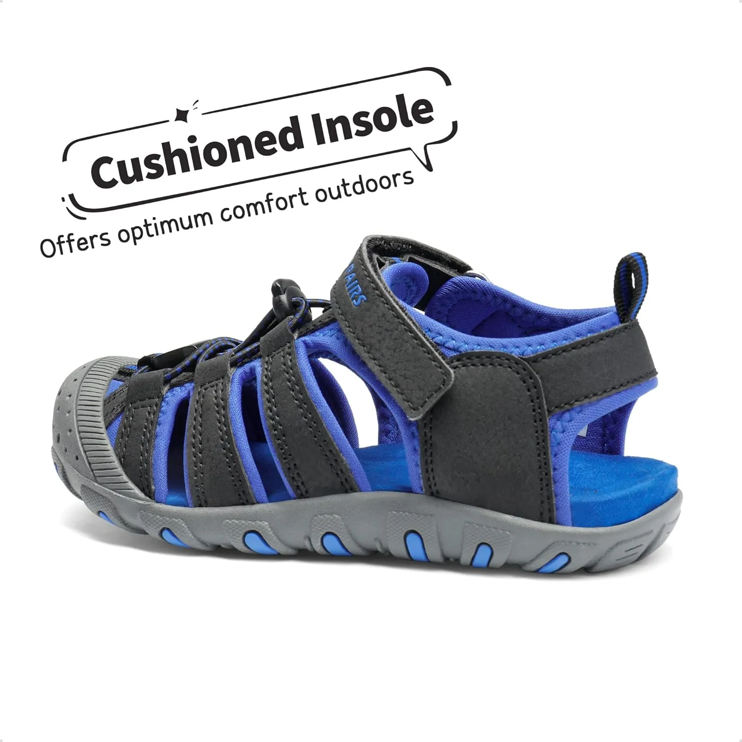 DREAM PAIRS Boys Girls Closed-Toe Outdoor Summer Sport Sandals for Little/Big Kid