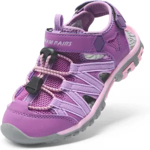 DREAM PAIRS Boys Girls Closed-Toe Outdoor Summer Sport Sandals for Little/Big Kid