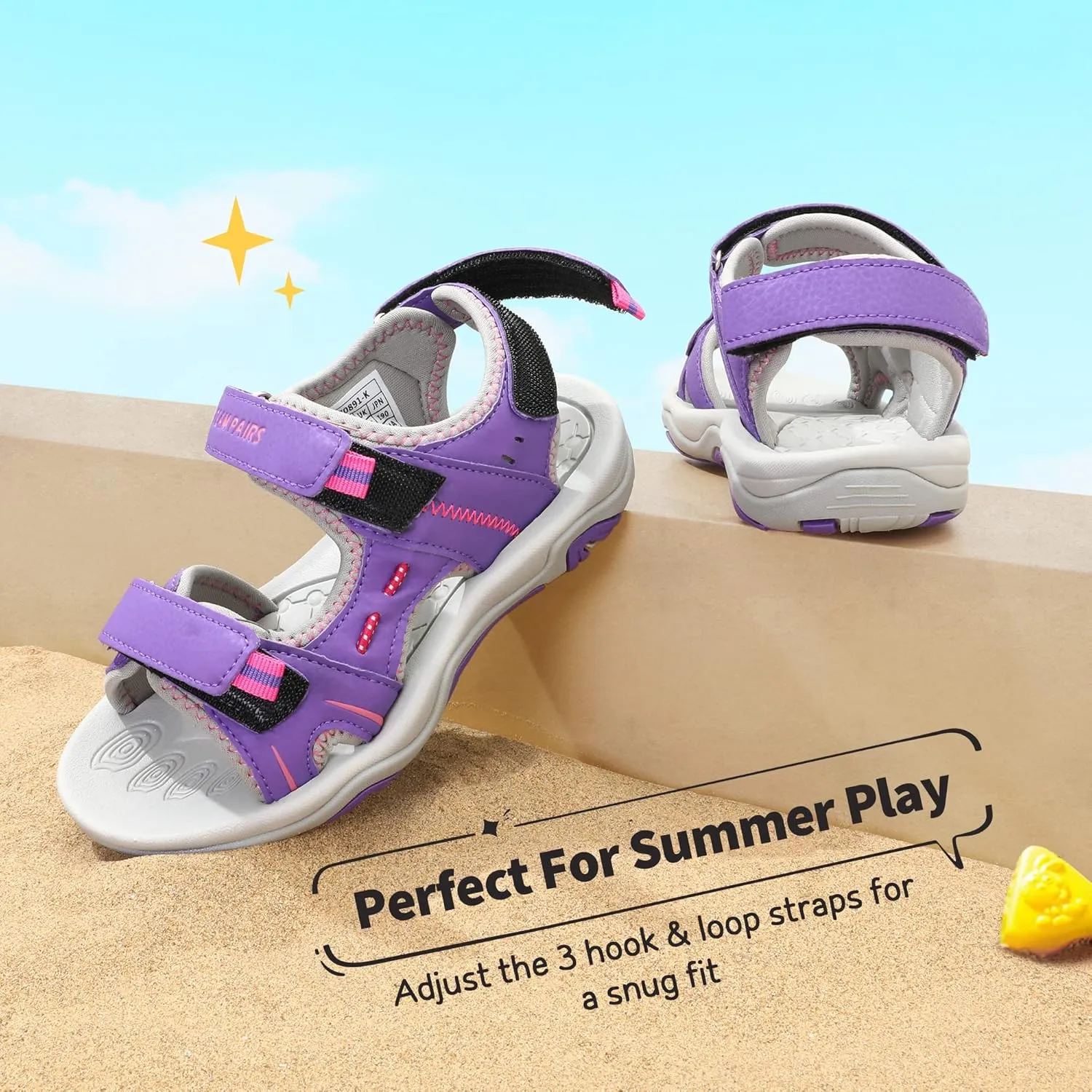 DREAM PAIRS Boys Girls Fashion Athletic Summer Sports Sandals(Toddler/Little Kid/Big Kid)