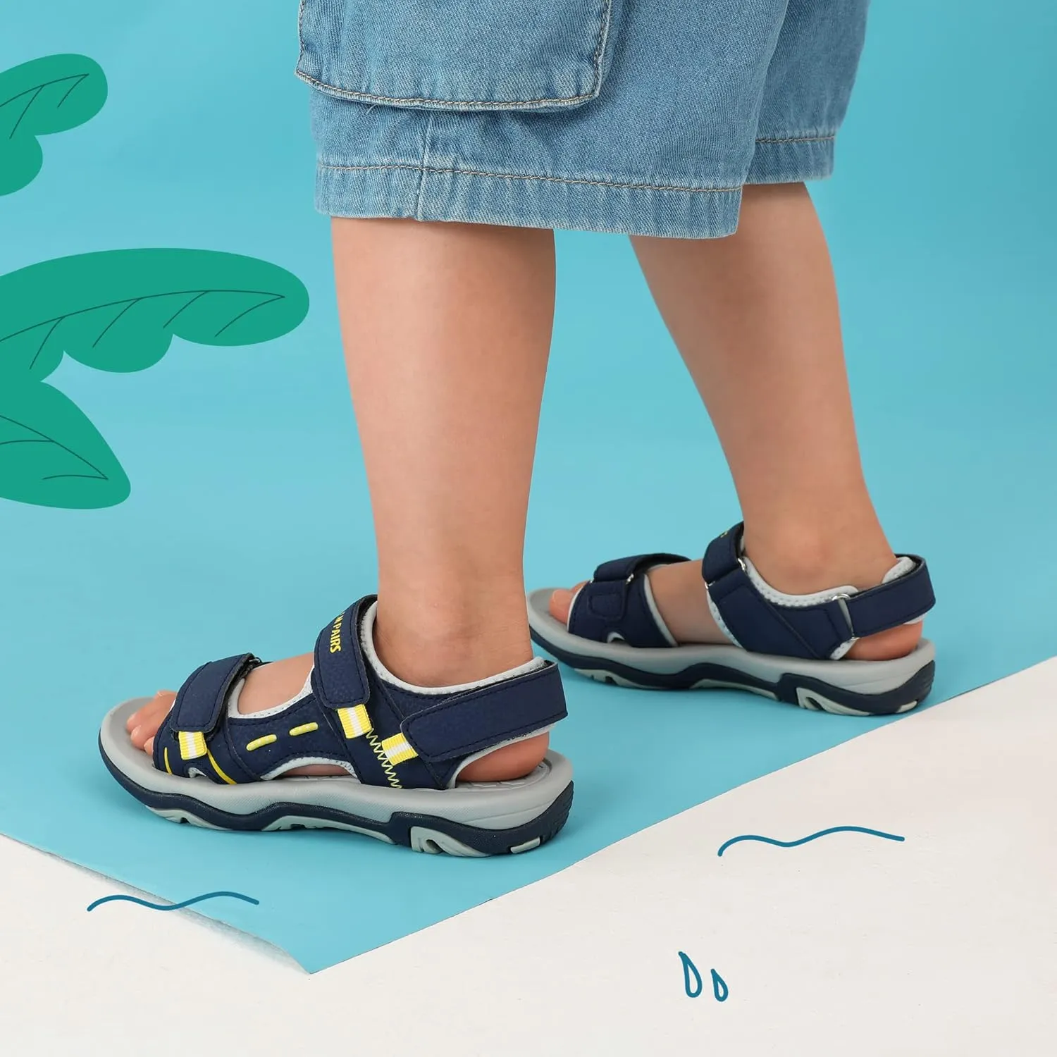 DREAM PAIRS Boys Girls Fashion Athletic Summer Sports Sandals(Toddler/Little Kid/Big Kid)