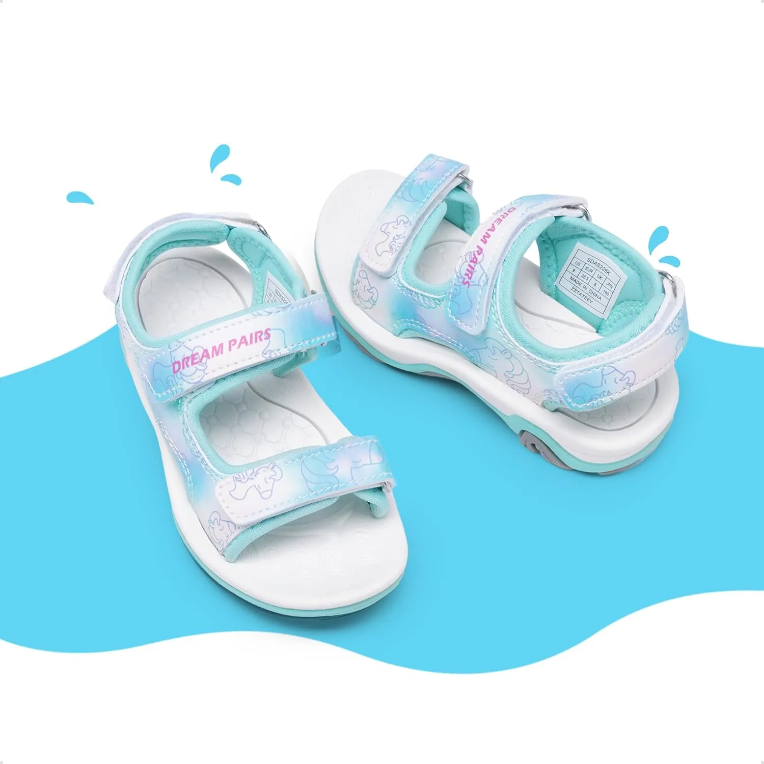 DREAM PAIRS Boys Girls Sandals Summer Outdoor Athletic Kids Sport Water Shoes for Toddler/Little Kid
