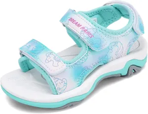 DREAM PAIRS Boys Girls Sandals Summer Outdoor Athletic Kids Sport Water Shoes for Toddler/Little Kid